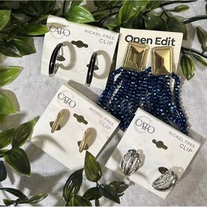 4 Pair Brand New Clip On Earrings